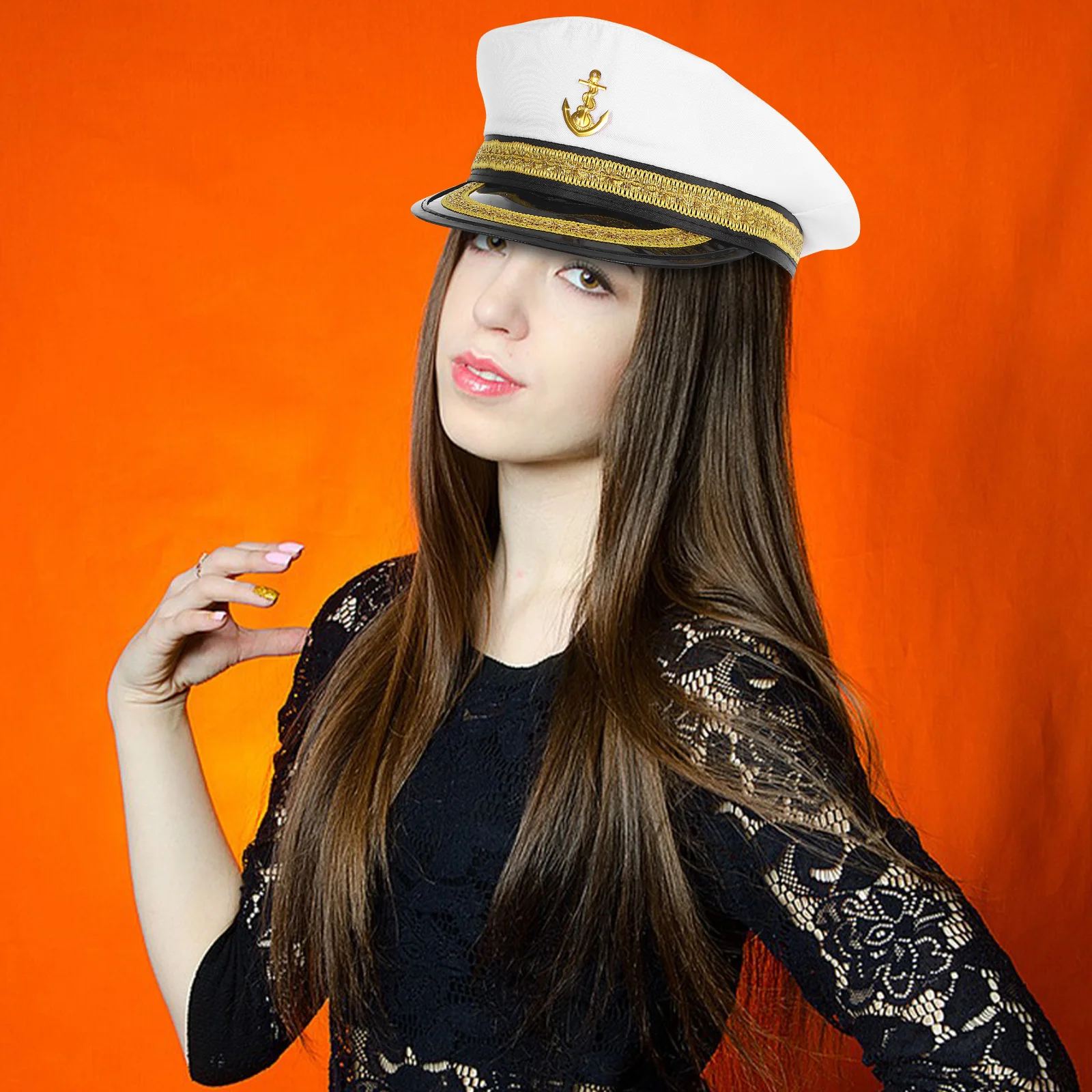

Sailor Hat Adjustable Captain Hats for Captain Hats For Party Men Women Boating Party UV Protection
