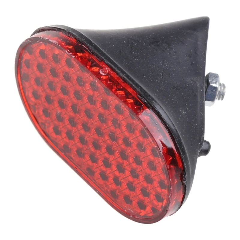 Bike Mudguard, Classic Oval Rear Mudguard Outdoor Cycling Safety Warning Reflector Red Cycling Warning Protector