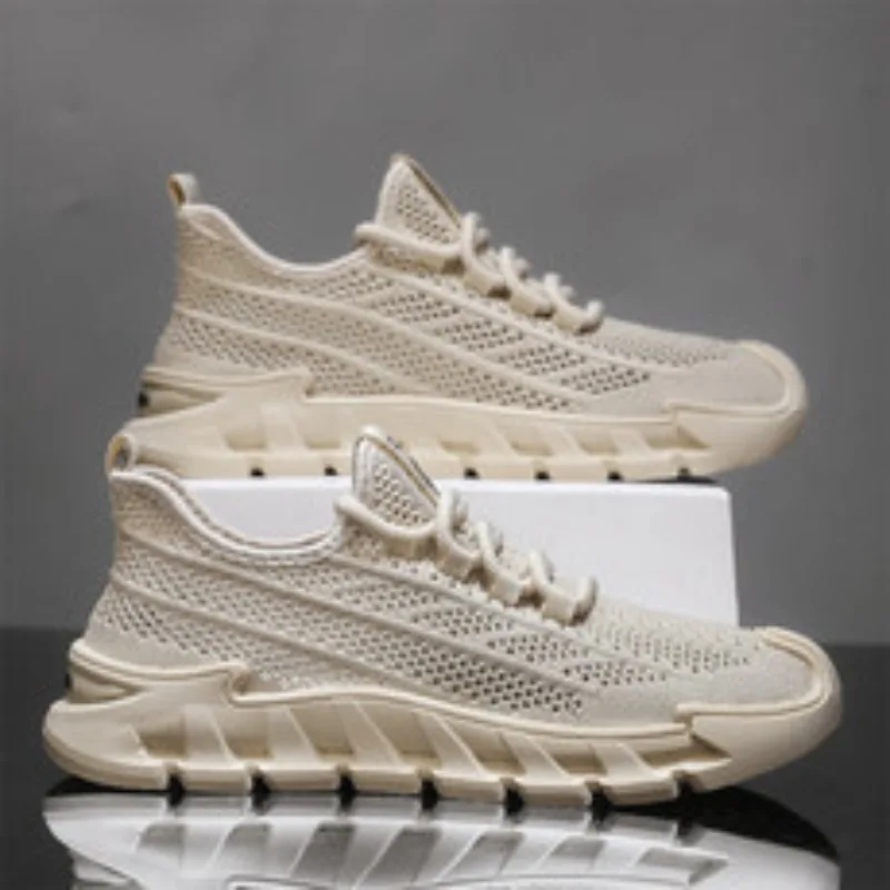 

Oulylan Men Retro Durable Sports Footwear Mesh Breathable Comfortable Anti-slip Sneakers Fashion Outdoor Soft Sole Running Shoes