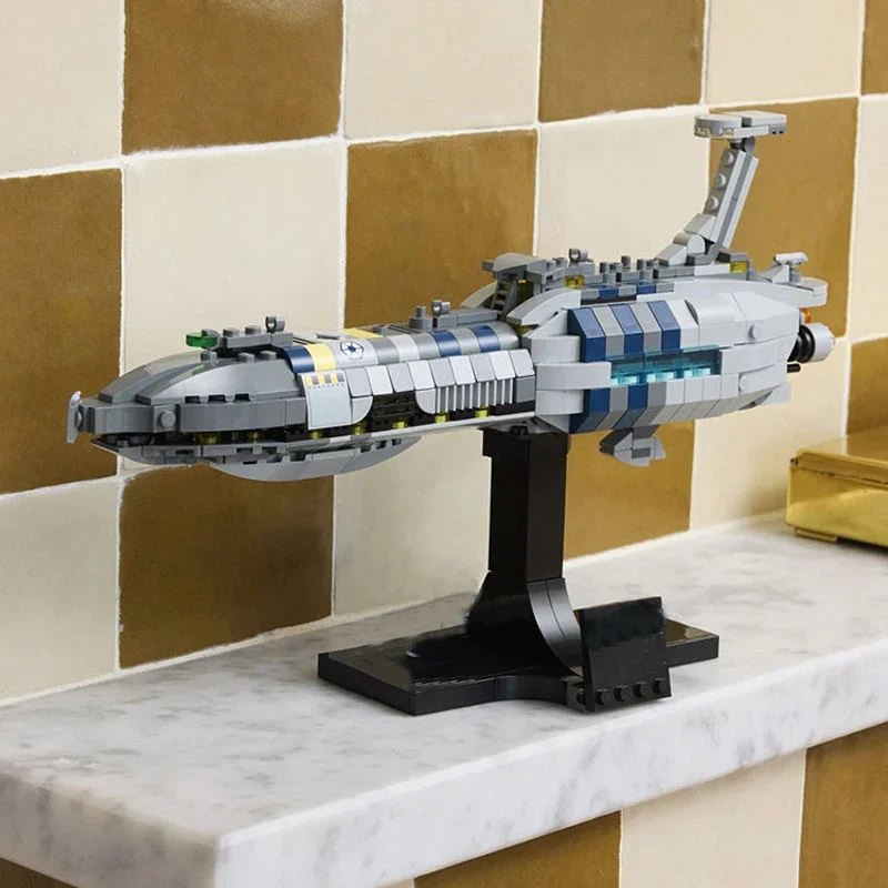 

Наборы строительных блоков MOC Star, невидимый ручной космический корабль, совместимые с частицами Legoed, подходят для рождественских подарков 75377