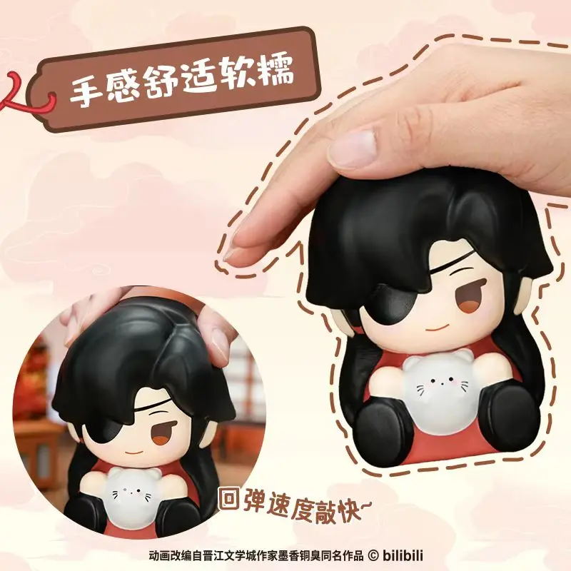 Xie Lian Hua Cheng Figura Tian Guan Ci Fu Tgcf Mochi Taba Squishy Fidget Toy Simpatico giocattolo di decompressione a rimbalzo lento Ridurre lo stress
