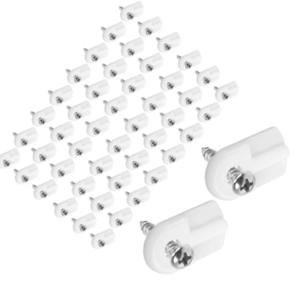 24 Pack ABS Window Screen Clips Retainer Fasteners With Screws For Mesh Panel Storm Cover Frame Replacement Hardware Parts