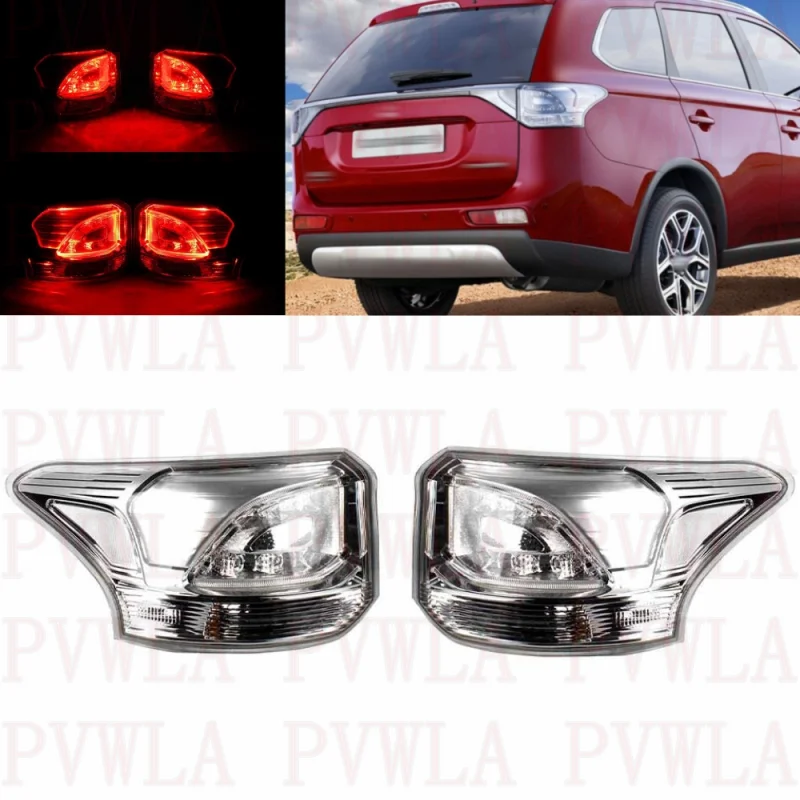

LED Pair Tail Light For Mitsubishi Outlander 2013 2014 2015 Rear Lamp Brake Light Position Tail Light car assecories