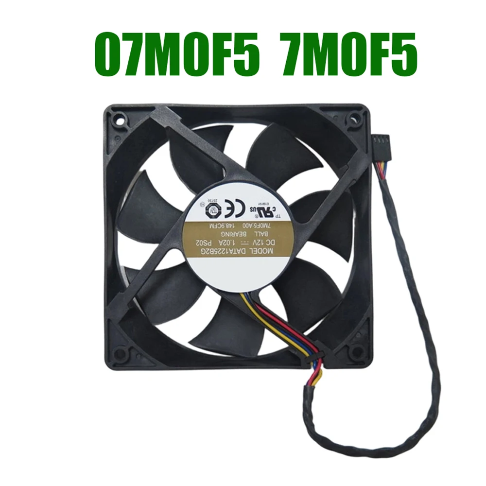 

For Alienware For Aurora R5 R6 R7 R8 R9 R10 R11 R12 07M0F5 7M0F5 DATA1225B2G PS02 DC12V 1.02A Front Chassis Fan
