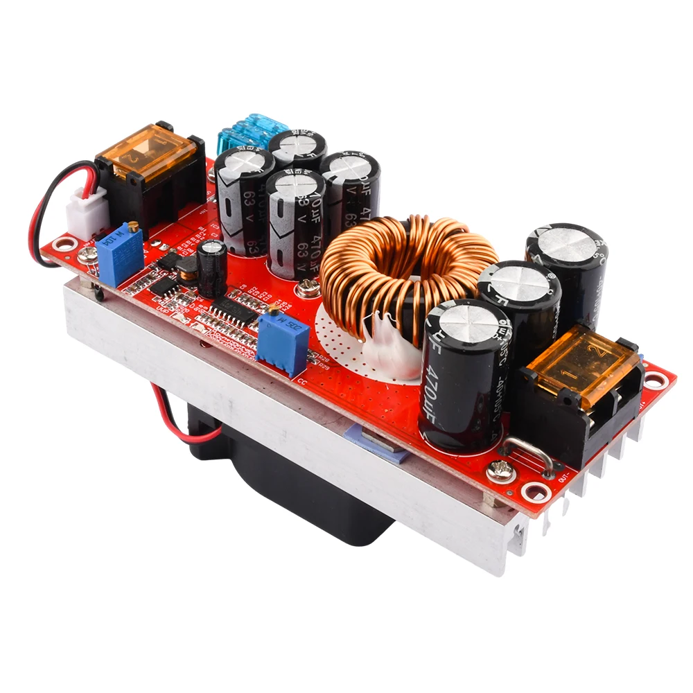 DC 1200W 20A Step-up Boost Converter Constant Current Power Supply LED Driver 10-50V to 10-60V Voltage Charger Step Up Module