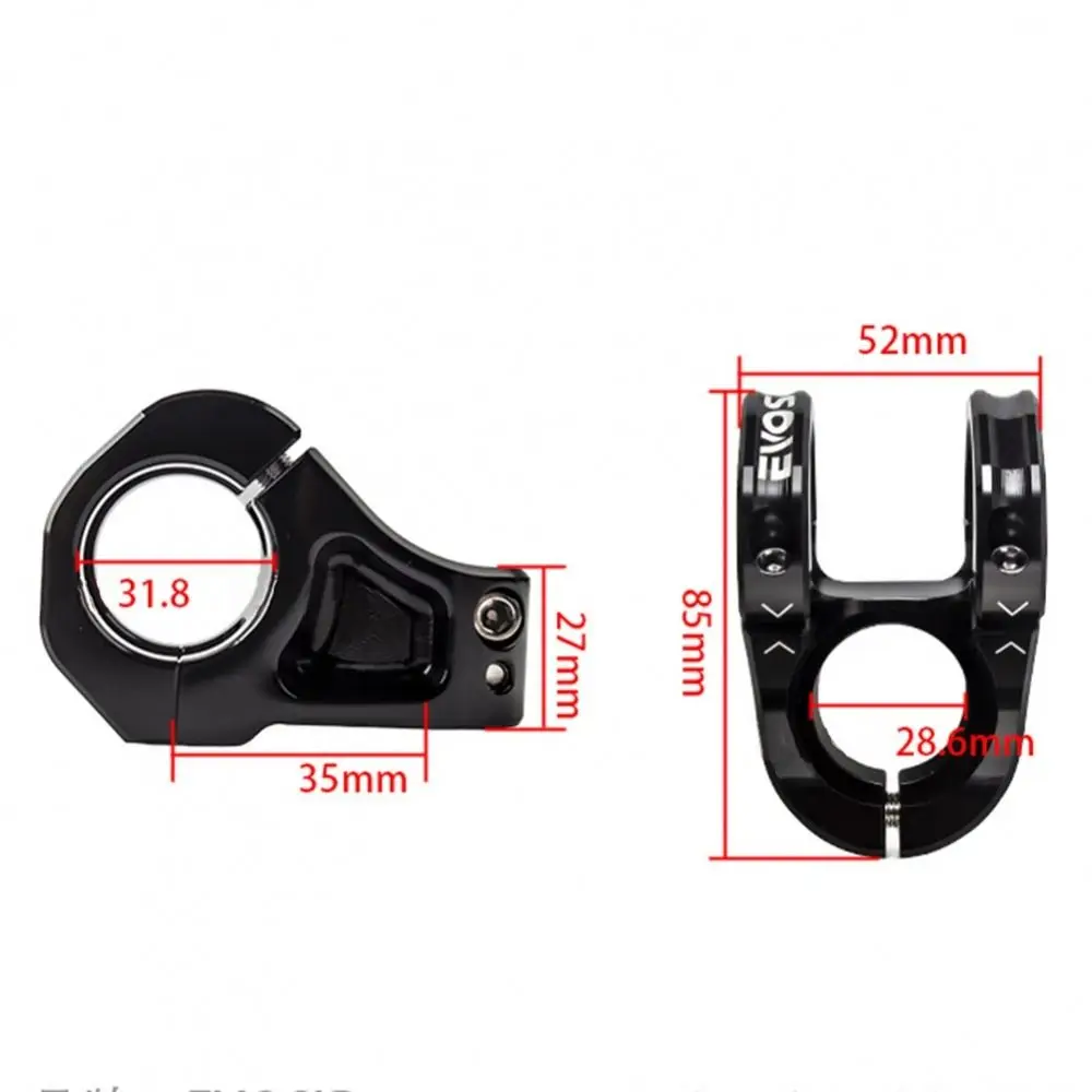 Haste de guidão de bicicleta anodização cnc, liga de alumínio ajustável, haste mtb, riser colorido, 31.8x35mm, haste de bicicleta de montanha, ciclismo