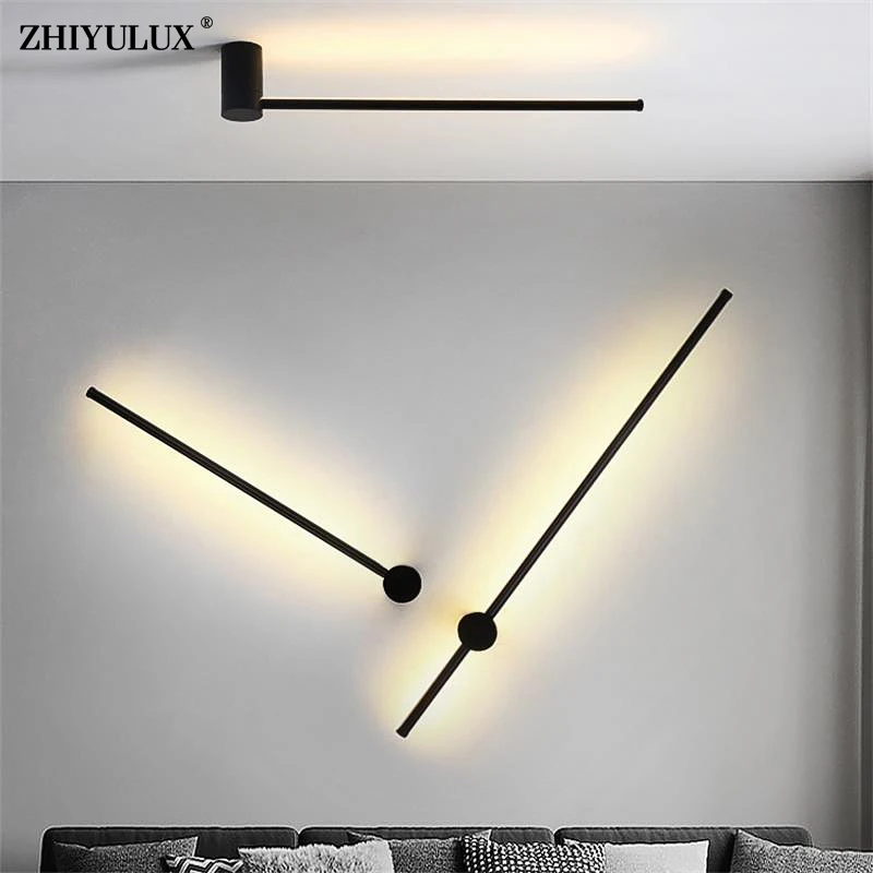 

LED Wall Lamp Long Simple Lights Decor For Home Bedroom Living Room Surface Bedside Sofa background Wall Sconce Lighting Fixture