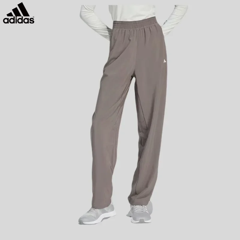 Adidas Water Repellent Button Zip Waist Skinny Fit Slant Pockets Lounge TrousersIT6743