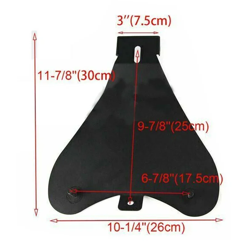 1 SET motorfiets retro lederen solozadel 3 "veerbeugel voor Harley Custom Chopper Sportster Bobber Honda Yamaha Kawasaki