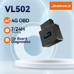 JIMIMAX VL502 OBD Bluetooth GPS Tracker With On-Board Diagnostics Tracking Driver Behaviors Car Monitor Locator App control
