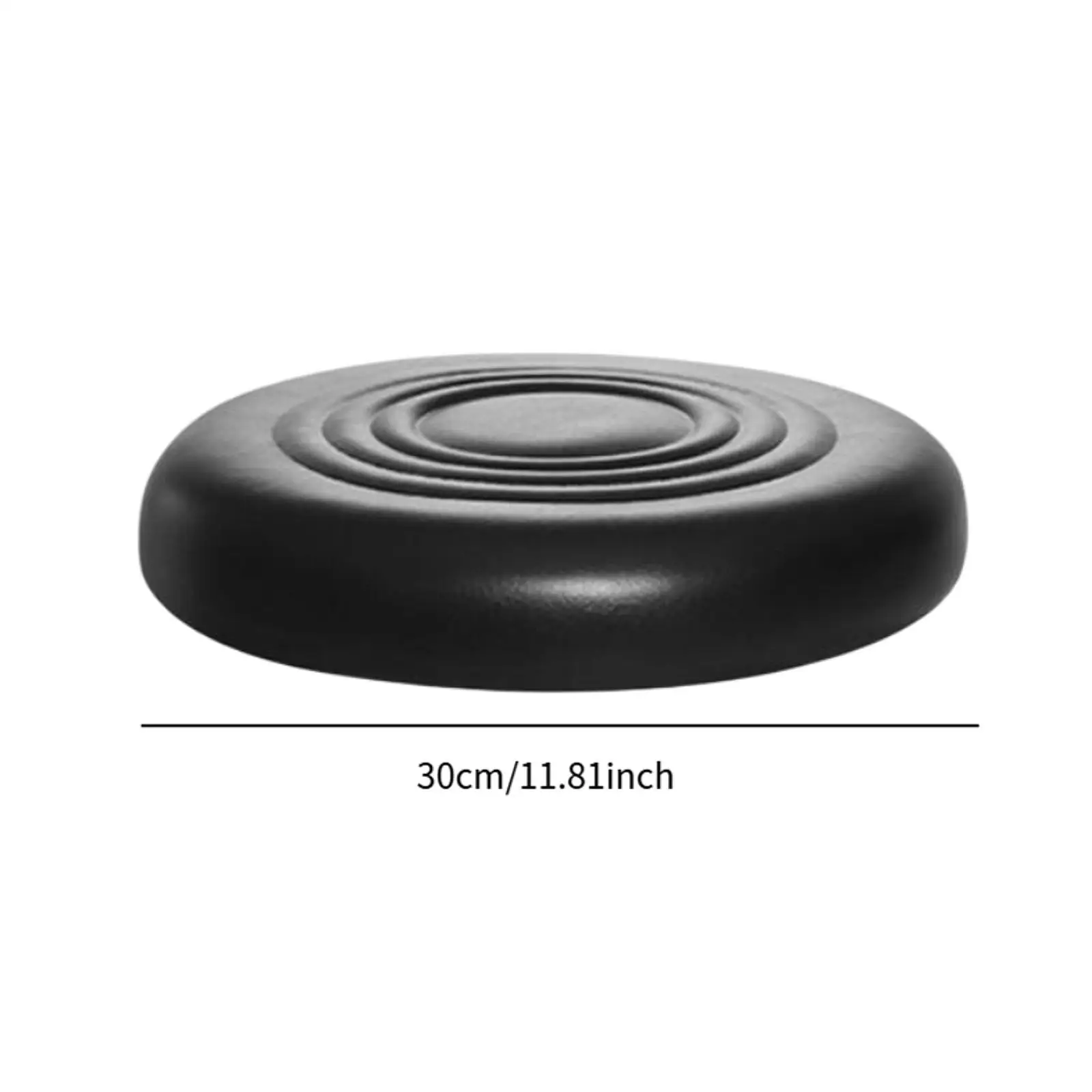 

Black PU Leather Bar Stool Seat Cushion Replacement Round Swivel Padded Chair Top for Home Bar Kitchen