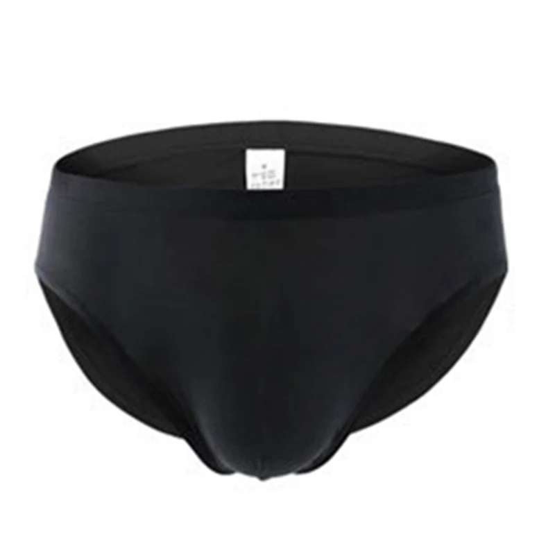 Sexy Mens Bulge Pouch Briefs Low-Rise Solid Breathable Panties Seamless Comfy Underwear Male Underpants Lingerie
