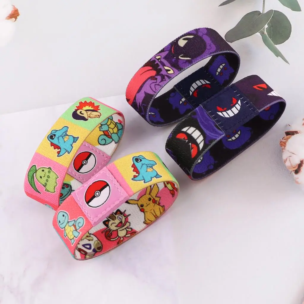 Gengar Anime Characters Bracelets Charm Bangle Women Men Elastic Sport Wristband Hand Circle Jewelry Accessories Gift for Fans