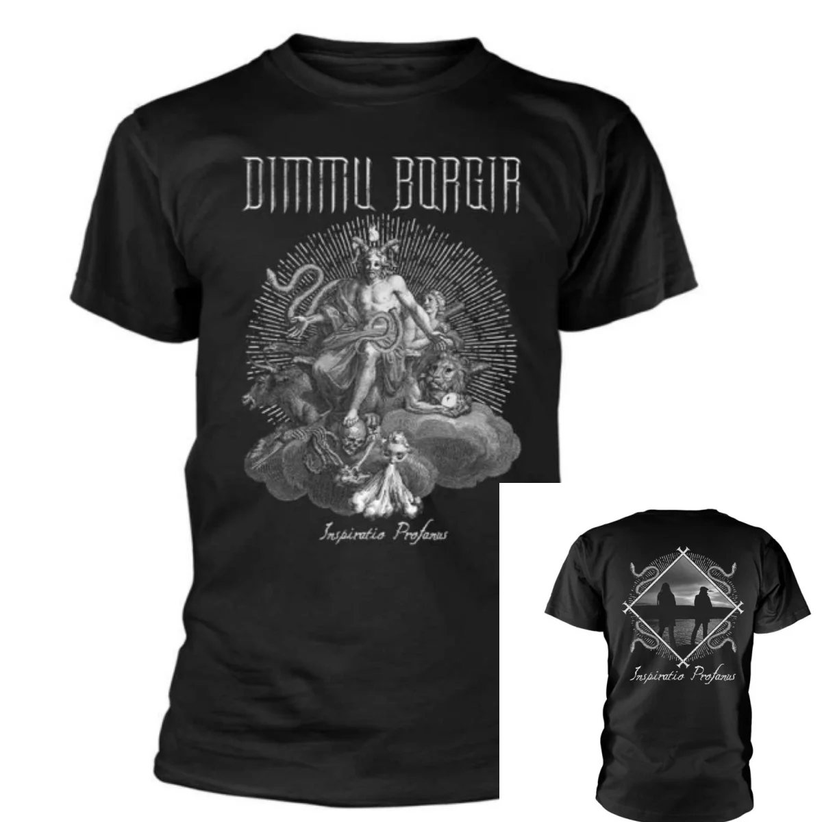 DIMMU BORGIR Grand Serpent Rising Band T-Shirt Cotton Graphic Tee Men Women Summer Streetwear