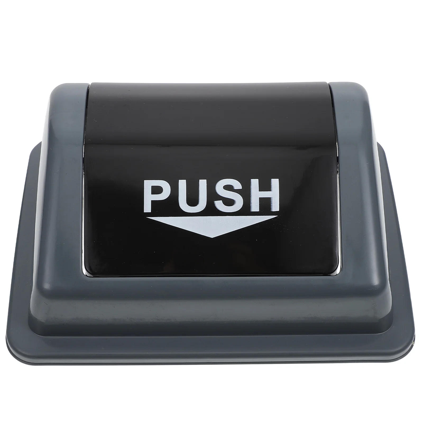 

Grey Large Trash Can Lid Plastic Replacement Cover Protector for 20L Waste Bin Trash Can Lid Plastic Flipping Cover