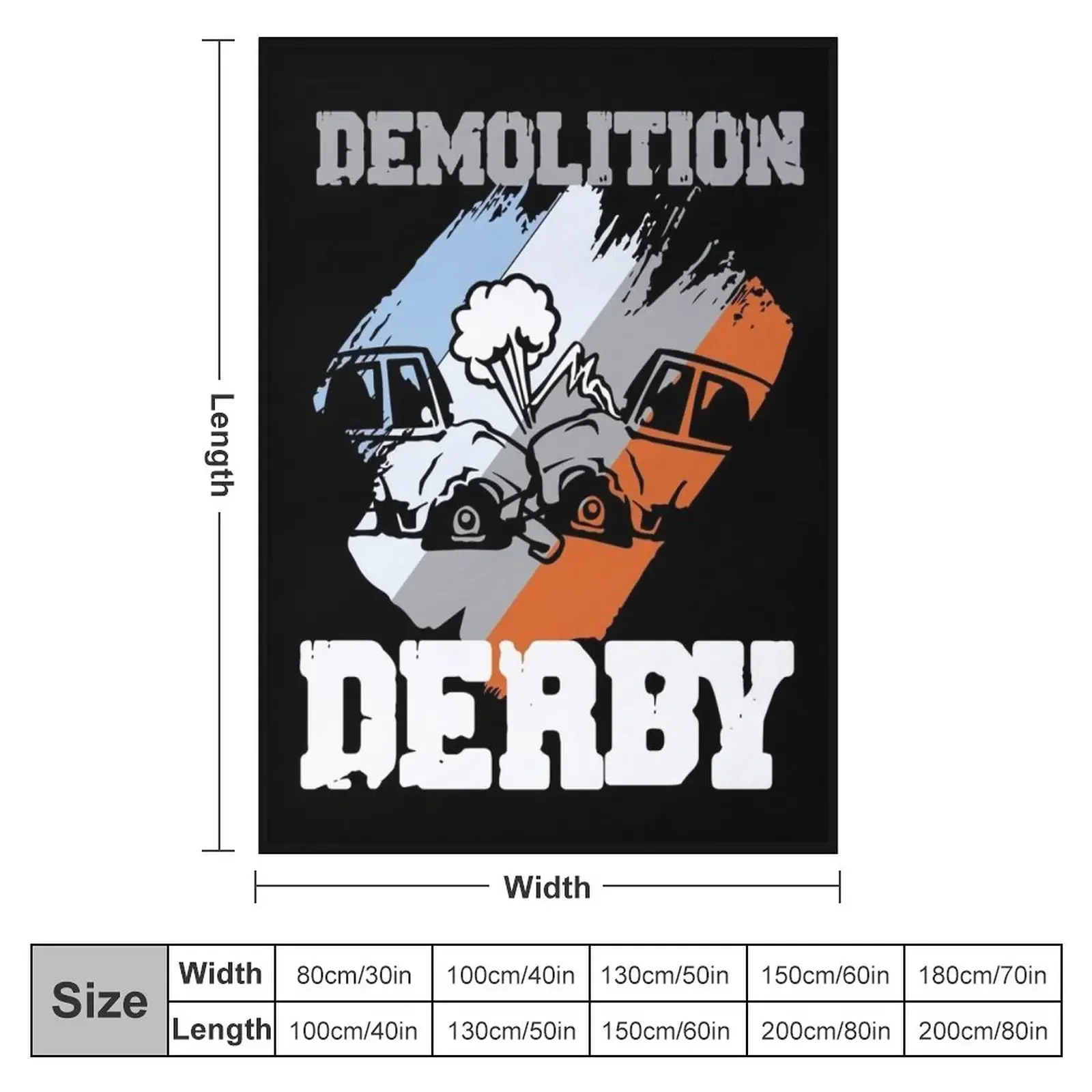 Demolition Derby Racing Motorsport Mechanic Throw Blanket Soft Big blankets and throws Blankets