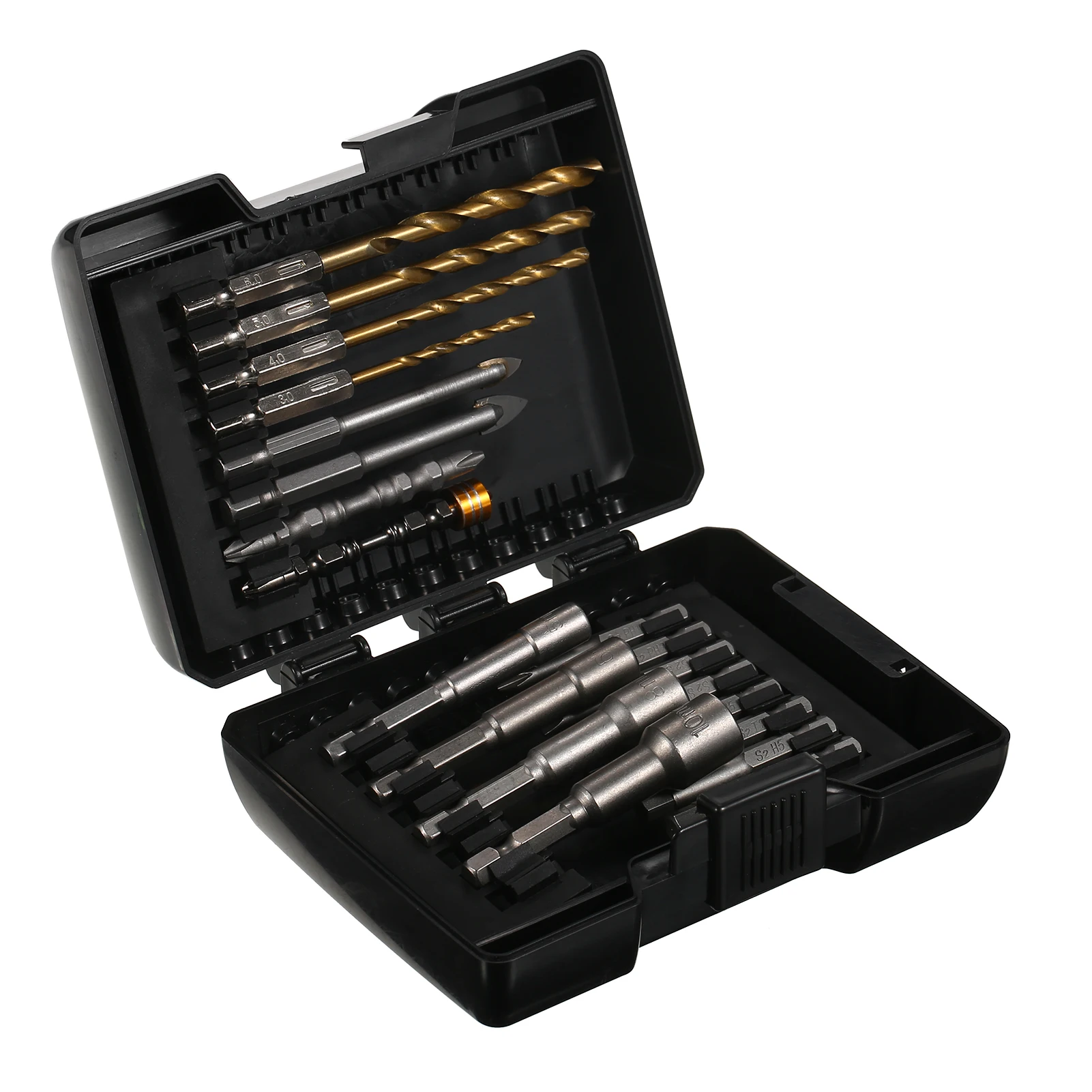 15/20/45PCS Drill Bit Impact Driver Bit Set for Wood Metal Steel and Security Screwdriver Bits for Power Tool with Case