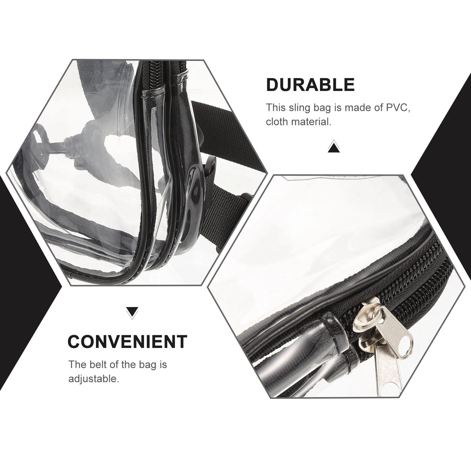 حقيبة حبال شفافة للنساء، حقيبة كروس شفافة قابلة للتعديل، خفيفة الوزن، معتمدة من الاستاد، هاتف رياضي محمول للجري