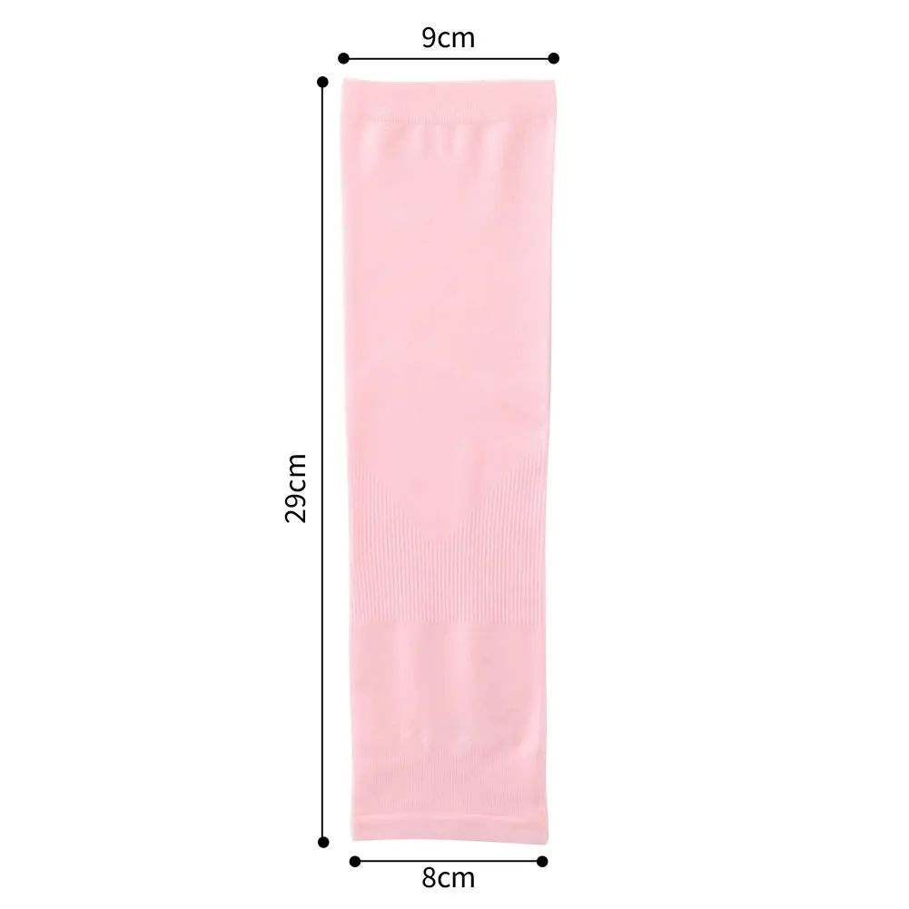 1 زوج الصيف التبريد واقي للذراع الأكمام بلون غطاء الأكمام في الهواء الطلق الشمس الأشعة فوق البنفسجية حماية القيادة الأنشطة الرياضية للأطفال #6