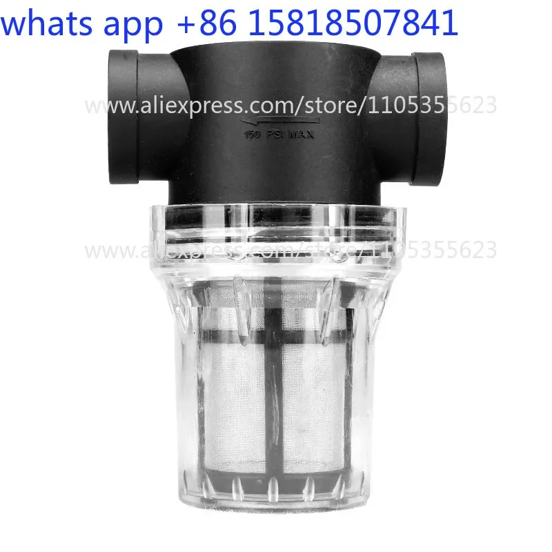 2 pcs  Pre-filter tap water pipe filter 4 minutes 6 minutes 1 inch plastic transparent irrigation sweeping car wash breeding