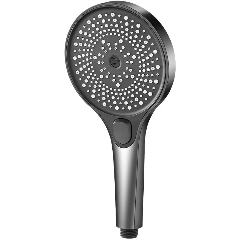 High Pressure Handheld Shower Head 3 Spray Modes Silicone Anti‑Clog Nozzles Universal 1/2 Inch Bathroom Shower Sprayer