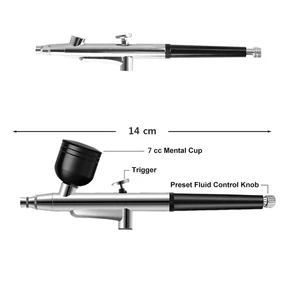 البخاخة المحمولة أحادية الحركة ، مسدس الرش ، قلم لكعكة النموذج ، مسمار ، طلاء السيارة ، الجمال النافثة للحبر ، فوهات 0.3 مم أفضل 8 مسامير مسدس ضغط للمبيعات - رقم 7