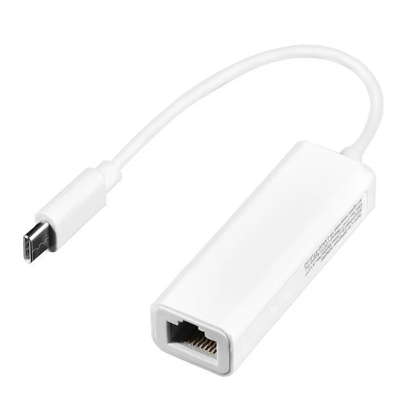 Adattatore Ethernet di tipo C Scheda di rete 10/100Mbps RJ45 Tipo C USB C Scheda Lan per cavo Internet Windows