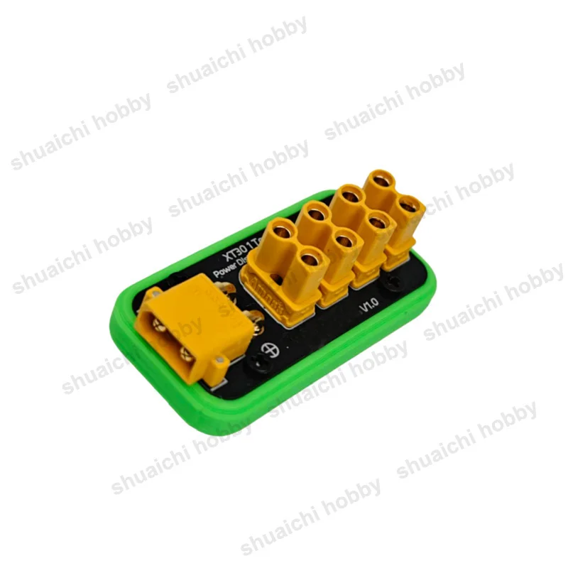 1 Uds 30A XT30 Puerto 1 a 4 vías Placa de distribución de energía divisor XT30 módulo de enchufe para RC modelo coche/vehículo accesorio DIY