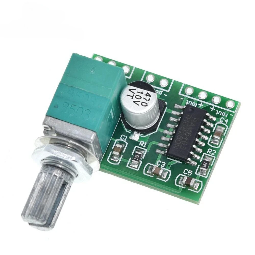1/3PCS PAM8403 5V Power Audio Amplifier Board 2 Channel 3W W Volume Control / USB Power