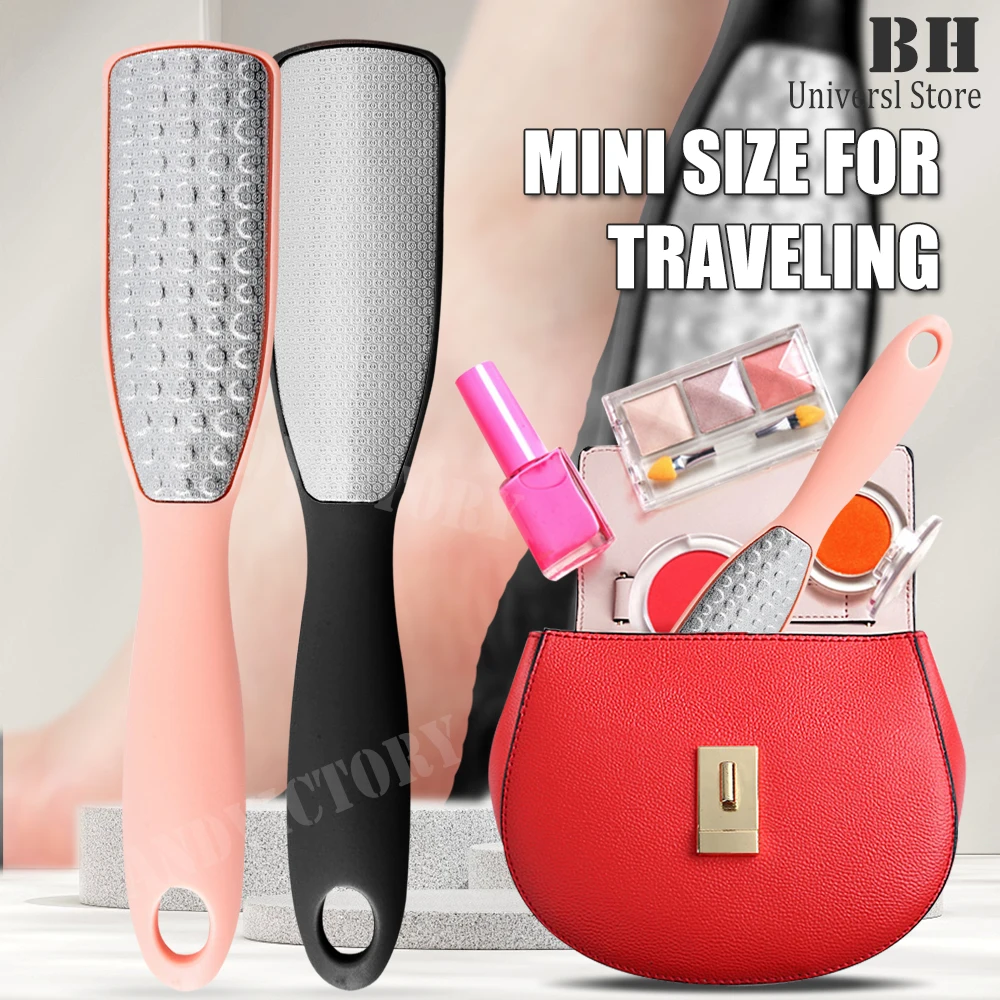 

1Pcs Mini Foot File Scrubber Dead Skin Double Sided Foot Scraper Rasp Callus Remover Pedicure Tools For Heels