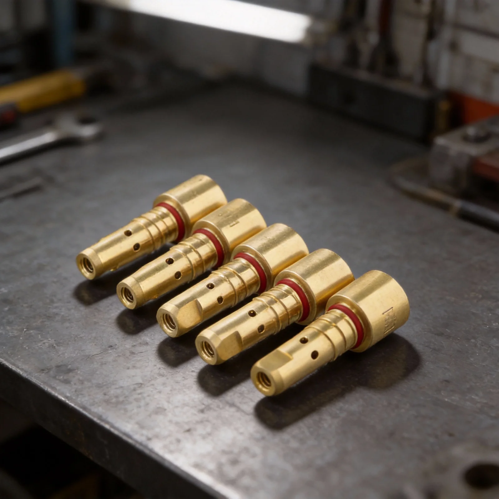 KP2746-1 Brass Gas Diffuser Nozzle Compatible with For Lincoln For Magnum PRO 250A and 350A for mig Systems 5-Pack