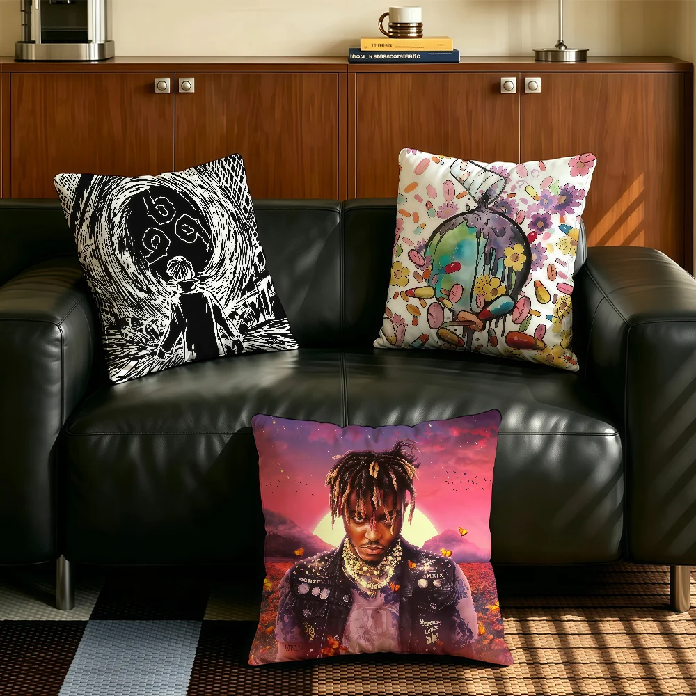 American rapper J-Juice W-WRLD cushion cover Comfortable Decorative For Bedroom Living room Dormitory Picnic and Holiday