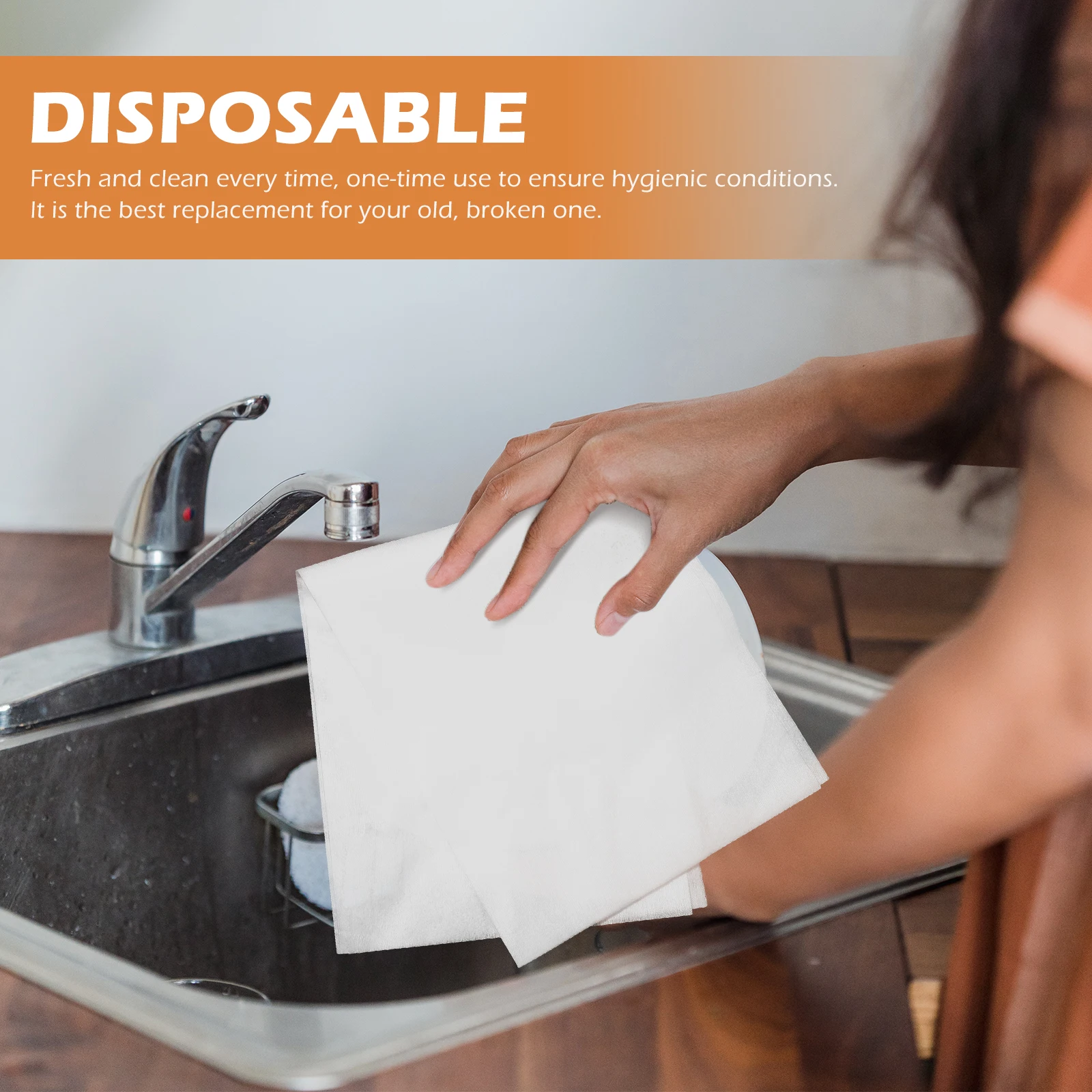 

100pcs Disposable Hand Thickened Wood Pulp Nonwoven Fabric Bathroom Spa Salon Guest Towel 30X70Cm Soft Absorbent Disposable