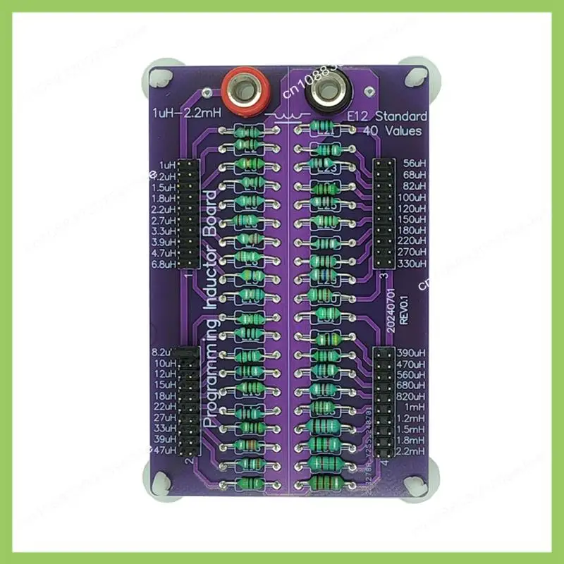 

Y19A Стандартная программируемая плата индуктора от 1 до 2,2 МГц E12, 40 значений, с разъемами типа «банан» 4 мм, блок замены индуктивности