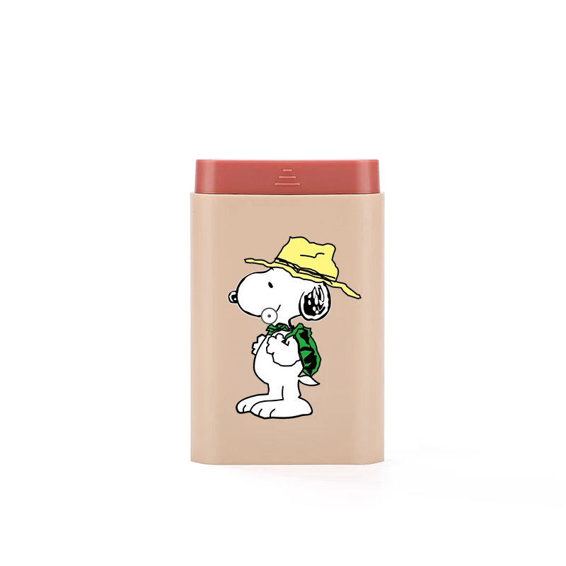 Portable Snoopy Medicine Sealed Box Travel Anime Dispenser Pill Kawaii Storage Case Organizer Tablet Medicine Fish Oil Container