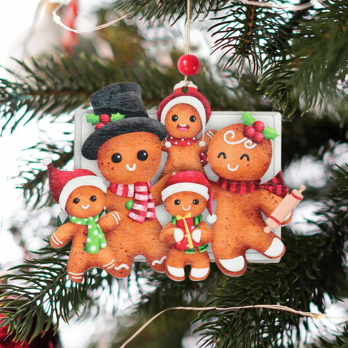 Christmas Wooden Gingerbread Man Xmas Tree Hanging Ornaments Christmas Decor For Home 2024 Cristmas Xmas Gifts Navidad New Year