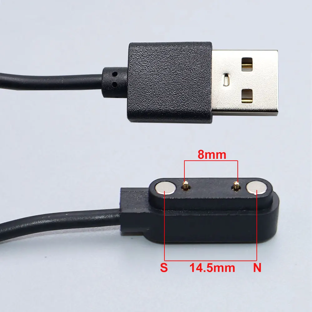 YanXi 2-Pin 4-Pin Smartwatch-Ladestation Adapter USB-Ladekabel für Erwachsene/Kinder Smartwatch Stromladekabel Zubehör