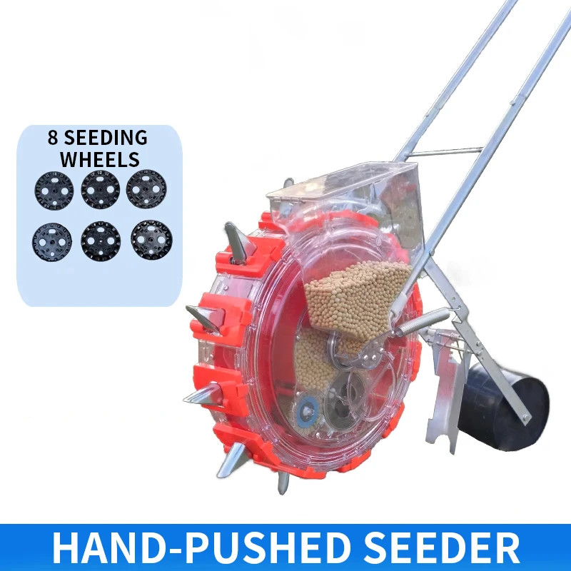 Hand-Pushed Seeder Peanut, Corn, Soybean Precision Planter New Compact Multi-Function Spot Planter for Agriculture