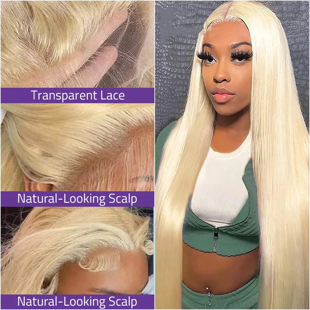 613 HD الدانتيل الباروكة الأمامية 13X6 الدانتيل الجبهة شعر مستعار أشقر 13X4 الدانتيل الجبهة العظام شعر مستعار مستقيم 100% قبل قطعها شعر الإنسان البرازيلي