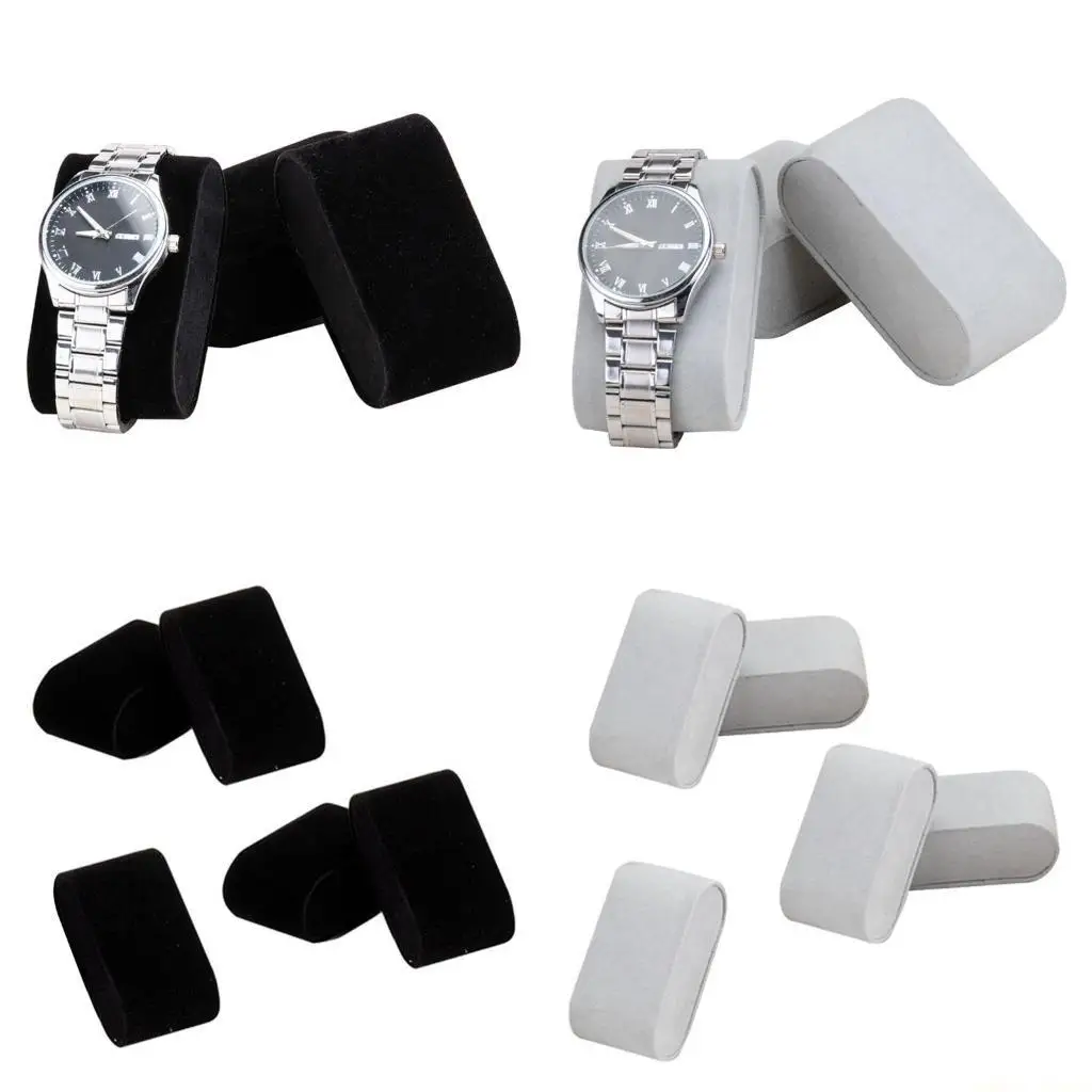 

31BF черная, бежевая, серая подушка для часов, мягкая губка, фланелевый материал, аксессуары для ювелирных изделий