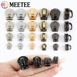 10-50Pcs 3# 5# 8# 10# Zipper Slider For Metal Zippers Garment Bags Zip Pull Heads Repair Kits DIY Luggage Hardware Accessories