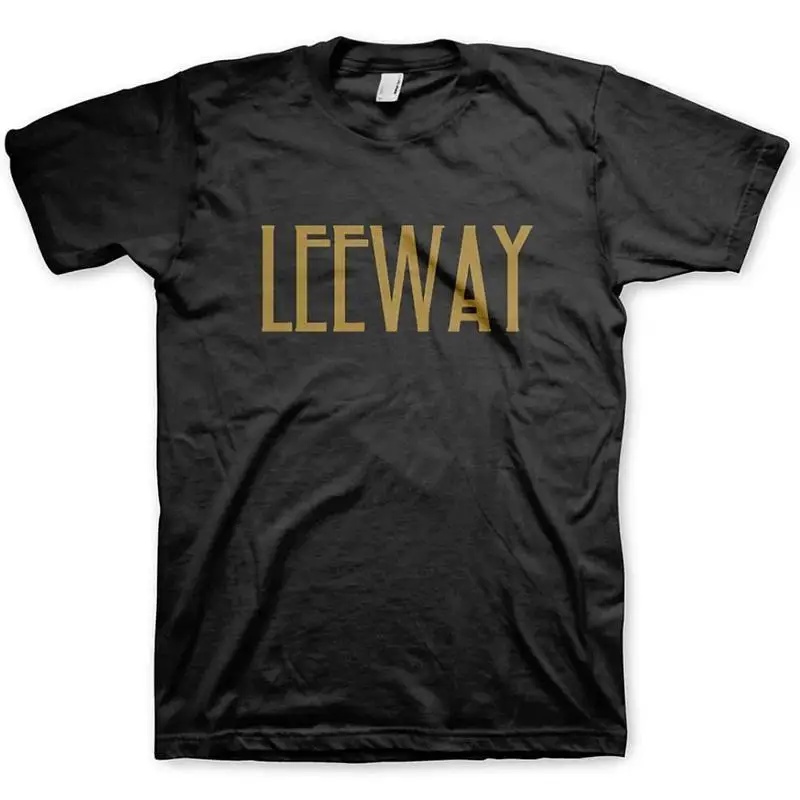 Leeway الذهب النص تي شيرت S 3X