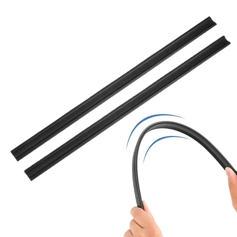 

Car Window Wipers Set Multifunctional Rubber Side Window Wiper 2PCS Wear-Resistant Car Accessories Side Window Wipers Set For