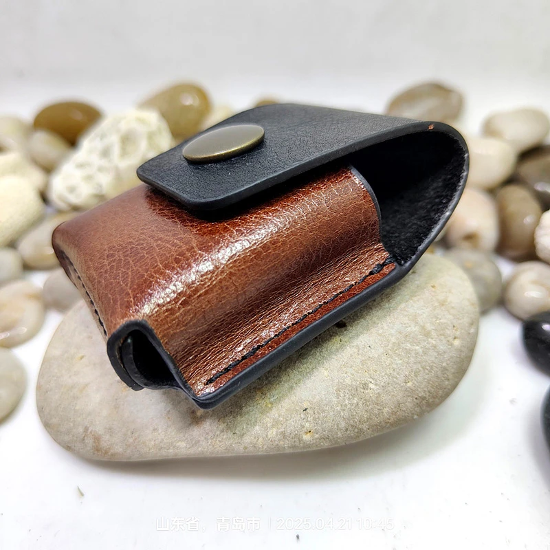 Retro Style Cigarette Lighter Case For Zippo Lighter Sleeve Genuine Leather Sheath Belt Bag Waist Pack Box Holster FD-ZP