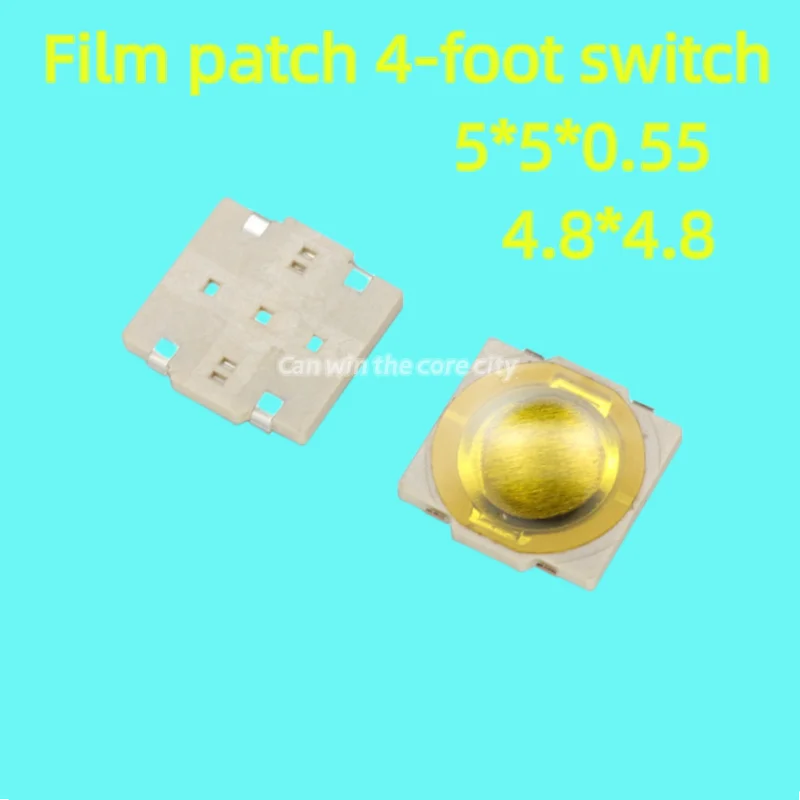 

10 pieces SKRBACE010 Thin film switch g502 micro switch patch 4 feet 5 * 5 * 0.55 switch 4.8 * 4.8