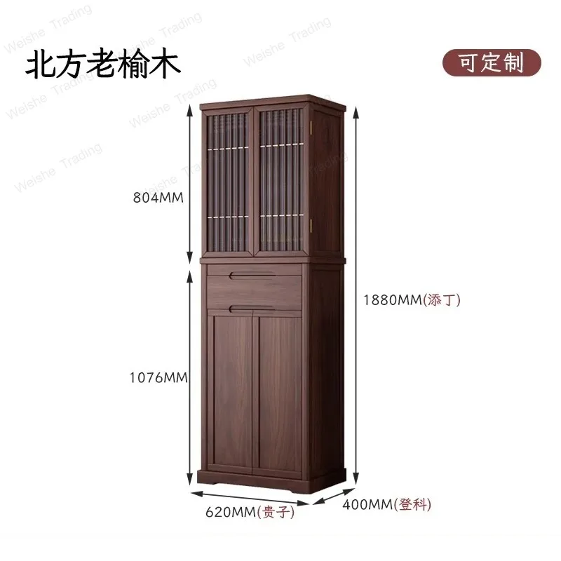 

New Chinese-style Buddhist shrine vertical cabinet Household shrine Dust-proof glass Living room Modern simplicity
