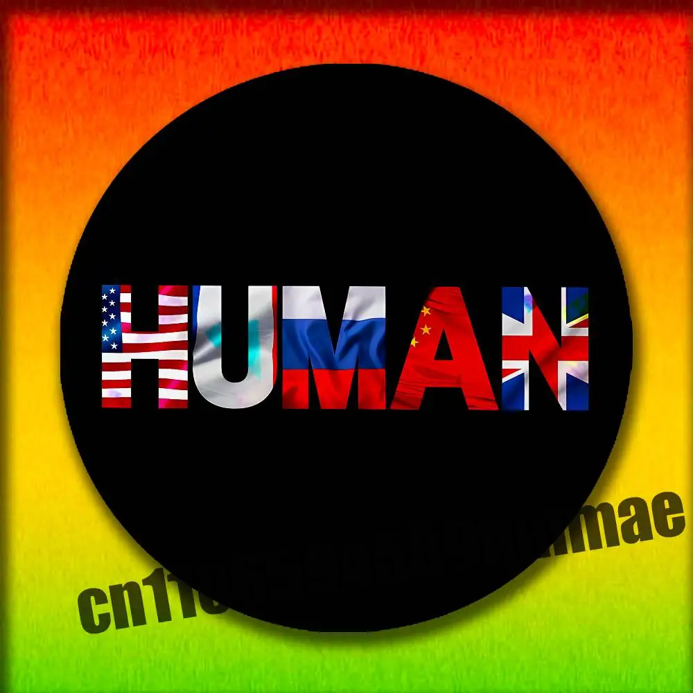 

For Human Various Country Flag Emblem Round Pins Insignia Badge Case Clothes Hats 32mm Ornament Brooch Button