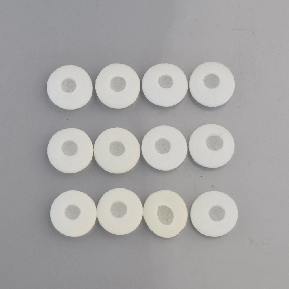QIGOM 12pcs 이어 패드 커버 블루투스 이어폰 유선 헤드셋 MP3 MP4 스폰지 보호 커버 18MM 이어 패드 교체