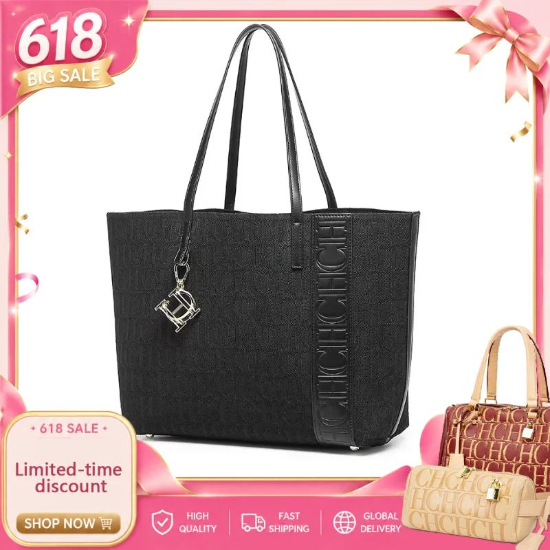 bolso-tote-con-estampado-de-letras-de-la-marca-ch-bolso-de-mano-con-adorno-metalico-bolso-de-hombro-versatil-para-viajes-diarios-de-gran-capacidad