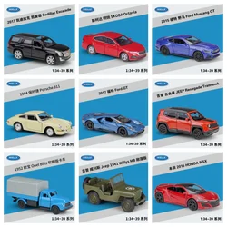 WELLY All Models 1:36 LEXUS TOYOTA Subaru Porsche Benz Ford SKODA Volkswagen JAGUAR Cadillac High Simulation Diecast Car Model